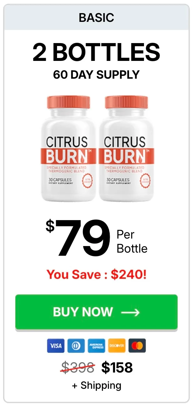 CitrusBurn 2 bottles package
